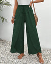 Dames wijde broek met elegant geometrisch patroon - casual broek voor dagelijks gebruik