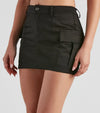 Vrouwen cargo mini rok met functionele zakken beige - veelzijdig basisitem voor dagelijkse outfits