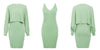 3-delige gebreide set - elegante gebreide mouwloze jurk met sweater voor herfst en winter - Bakkermode.nl
