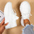 Sneakers - stijlvolle gebreide dames schoenen voor cozy vibes en ondersteuning