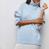 Vrouwen oversized turtleneck trui van luxe breiwerk - voor casual lagen in de herfst & winter