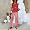 2-delige set voor de zomer - stijlvolle dames top en wijde broek