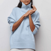 Vrouwen oversized turtleneck trui van luxe breiwerk - voor casual lagen in de herfst & winter