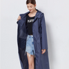 Waterdichte regenjas - lange damesjacket met capuchon