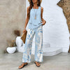 2-delige set voor de zomer - stijlvolle dames top en wijde broek