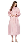 Lang bedrukte jas - stijlvolle gedessineerde dames outerwear