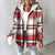 Geruite flanellen shirtjack - trendy oversized buitenjack voor stijlvolle dames