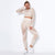 2-delige sportset gebreide absorberende yoga set - lange mouwen yoga pak voor dames - Bakkermode.nl