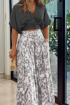 2-delige dames bloemen maxi rok en top set - luchtige zomer casual outfit