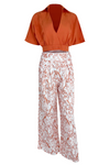 2-delige dames bloemen maxi rok en top set - luchtige zomer casual outfit