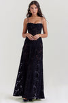 Florale maxi-jurk - elegante avondjurk voor dames
