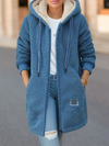 Gezellige hoodiejas - warme dames zip-up coat