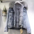 Dames denimjack - faux fur gevoerde winterjas