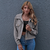 Corduroy jas - trendy oversized shirtjas voor dames
