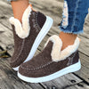 Warme bontgevoerde snowboots dames - instap winterlaarzen - Bakkermode.nl
