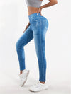Skinny jeans - hoge taille dames denim legging