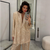 2-delige damesfeestjurk set - schitterende gele sequined blazer & broeken voor avondkleding