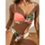 2-delig dames zwemset met stijlvolle bloemenprint - trendy strandoutfit voor zomervakanties