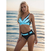 2-delige dames zwemoutfit: stijlvolle hoge taille bikini set - ondersteunend bovenstuk voor strand & zwembad