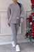 2-delige set met oversized sweatshirt en leggings - zachte loungewear voor casual dagen
