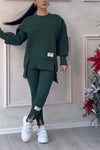 2-delige set met oversized sweatshirt en leggings - zachte loungewear voor casual dagen