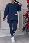 2-delige set met oversized sweatshirt en leggings - zachte loungewear voor casual dagen