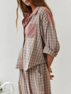 2-delige dames pyjama set met relaxte fit - gezellige top en broek voor casual avonden