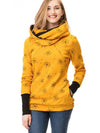 Maternity hoodie - trendy dames zwangerschaps sweatshirt met zak - Bakkermode.nl