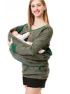 Maternity hoodie - trendy dames zwangerschaps sweatshirt met zak - Bakkermode.nl