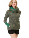 Maternity hoodie - trendy dames zwangerschaps sweatshirt met zak - Bakkermode.nl