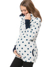 Maternity hoodie - trendy dames zwangerschaps sweatshirt met zak - Bakkermode.nl