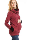 Maternity hoodie - trendy dames zwangerschaps sweatshirt met zak - Bakkermode.nl