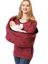 Maternity hoodie - trendy dames zwangerschaps sweatshirt met zak - Bakkermode.nl