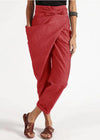 Damesbroek asymmetrische hoge taille katoen harem pants - trendy casual mode voor moderne vrouwen