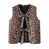 Mouwloos Vest met Luipaardprint en Striksluiting - Bakkermode.nl