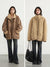 Motorjas dames binnenstebuiten - aviator jas met lamswollen design - Bakkermode.nl