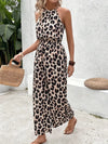 Dames leopardprint halterjurk – trendy casual zomeroutfit