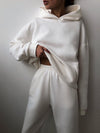 2-delige jogging set - oversized tracksuit met hoodie en sweatpants - Bakkermode.nl