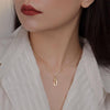 Gouden ketting met verstrengelde schakels - elegante dames sieraden - Bakkermode.nl