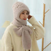 2-delige gebreide muts en sjaal set - trendy winteraccessoire voor dames