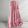 Dames casual maxi jurk - elegante loungewear met zachte stof en lange mouwen voor ontspannen gelegenheden