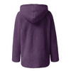 Knusse teddy fleecejas met capuchon dames - zachte winterjas met rits - Bakkermode.nl
