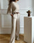 Dames relaxte fit beige linnenmix broeken - stijlvolle en veelzijdige draagbare kleding
