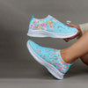 Orthopedische sneakers - dames slip-on schoenen met bloemenpatroon