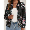 Dames bloemen bomberjack - luchtige en stijlvolle zip-up buitenjas