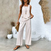 2-delige set voor de zomer - stijlvolle dames top en wijde broek