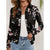 Dames bloemen bomberjack - luchtige en stijlvolle zip-up buitenjas