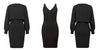 3-delige gebreide set - elegante gebreide mouwloze jurk met sweater voor herfst en winter - Bakkermode.nl