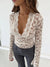 Lange mouwen kant top - elegante dames top voor speciale gelegenheden