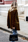 Fluwelen blazer - stijlvolle lange damesjas voor casual en elegante looks - Bakkermode.nl